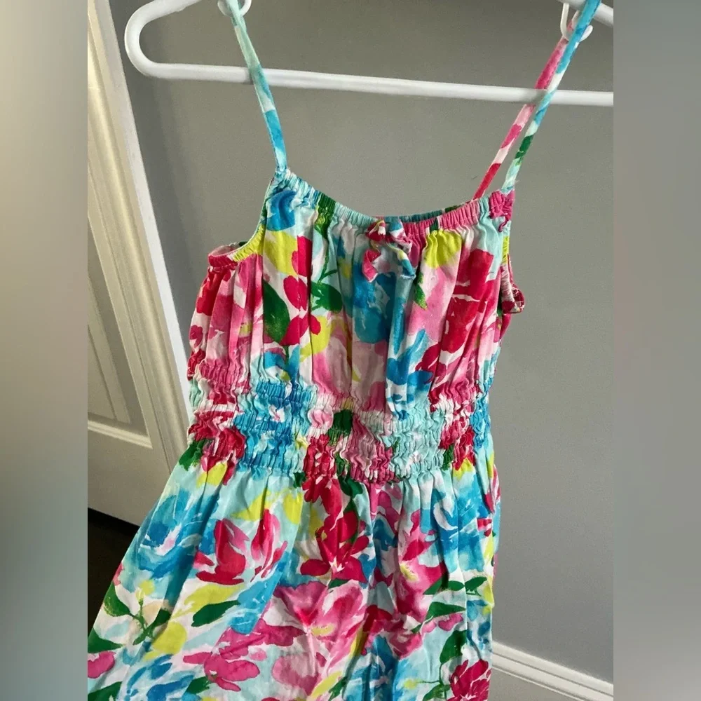 Old Navy Blue and Pink Sleeveless Sundress